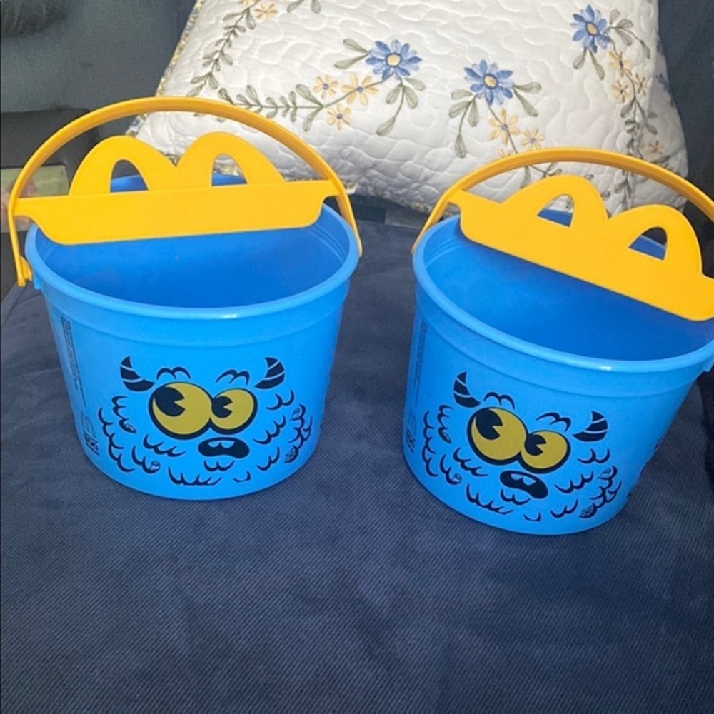 McDonald’s Happy Meal Blue Boo Bucket. 2 each